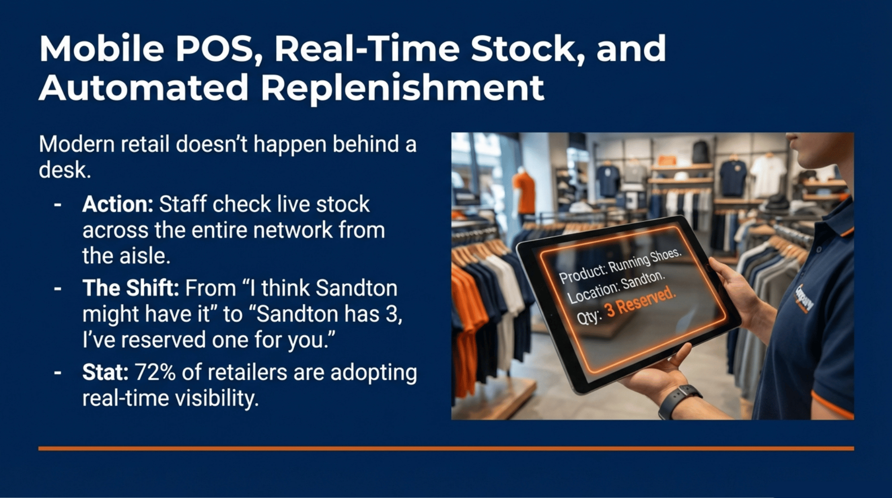 Mobile POS, Real-Time Stock, and Automated Replenishment