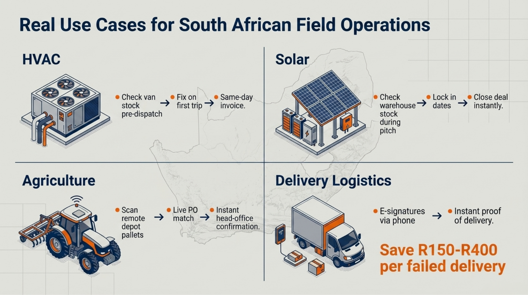 Real Use Cases for South African Field Operations