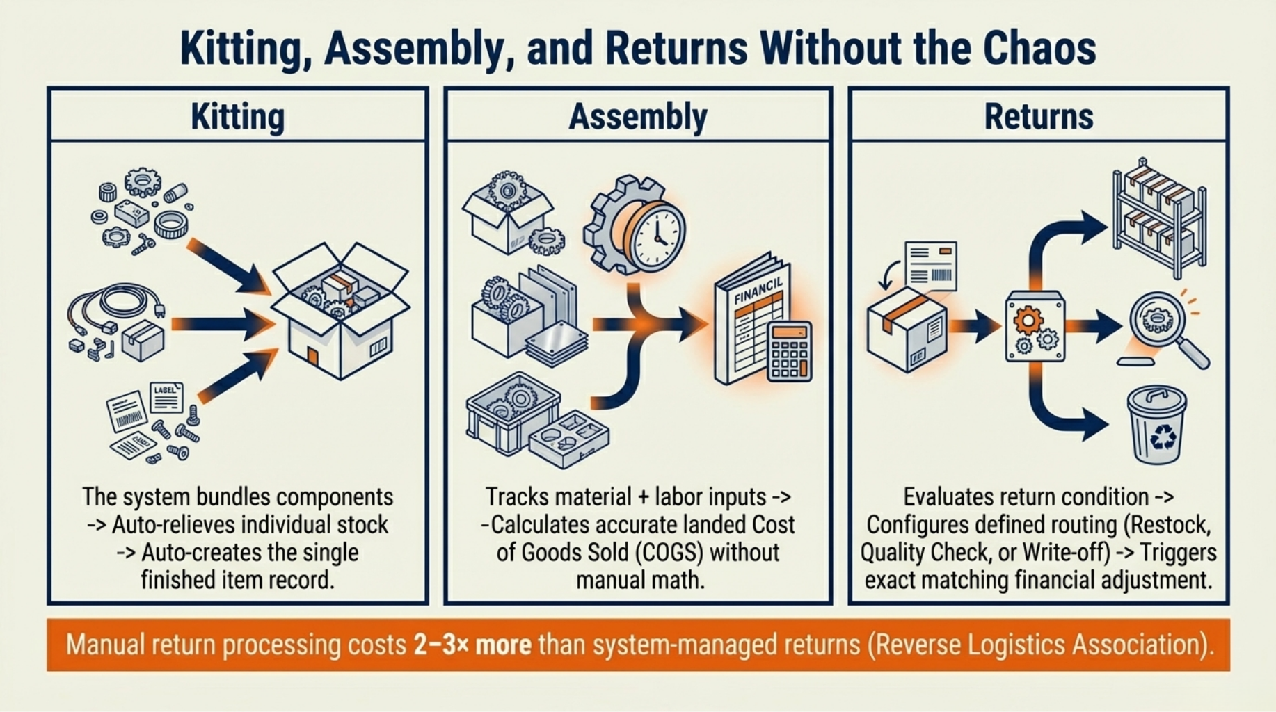 Kitting, Assembly, and Returns Without the Chaos