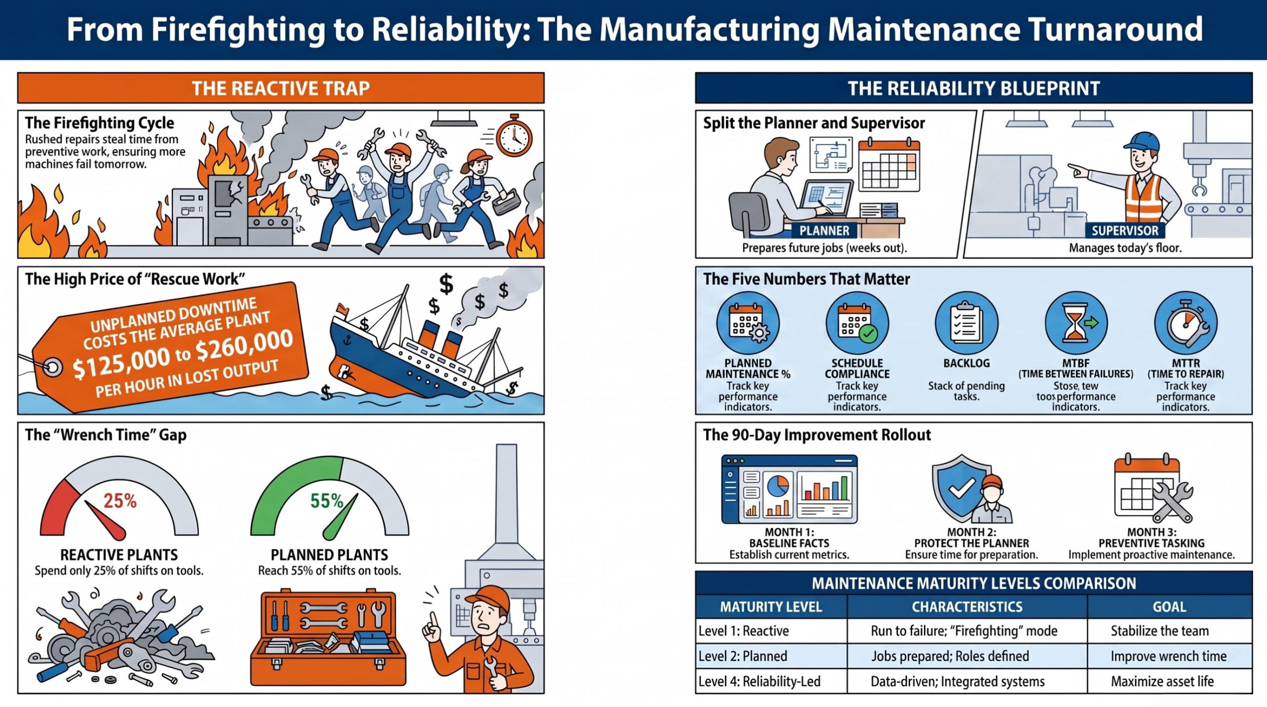 Manufacturing Maintenance Management: Cut Plant Downtime 1 Manufacturing Maintenance Reliability