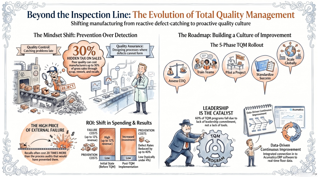 Total Quality Control Example Total Quality Management Manufacturing Guide